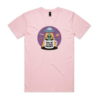 Coffee, Alien, UFO, Take Me To Your Brewer Men's AS Colour T-shirt Pink Mens T-shirt Coffee Printed In Australia Sci Fi