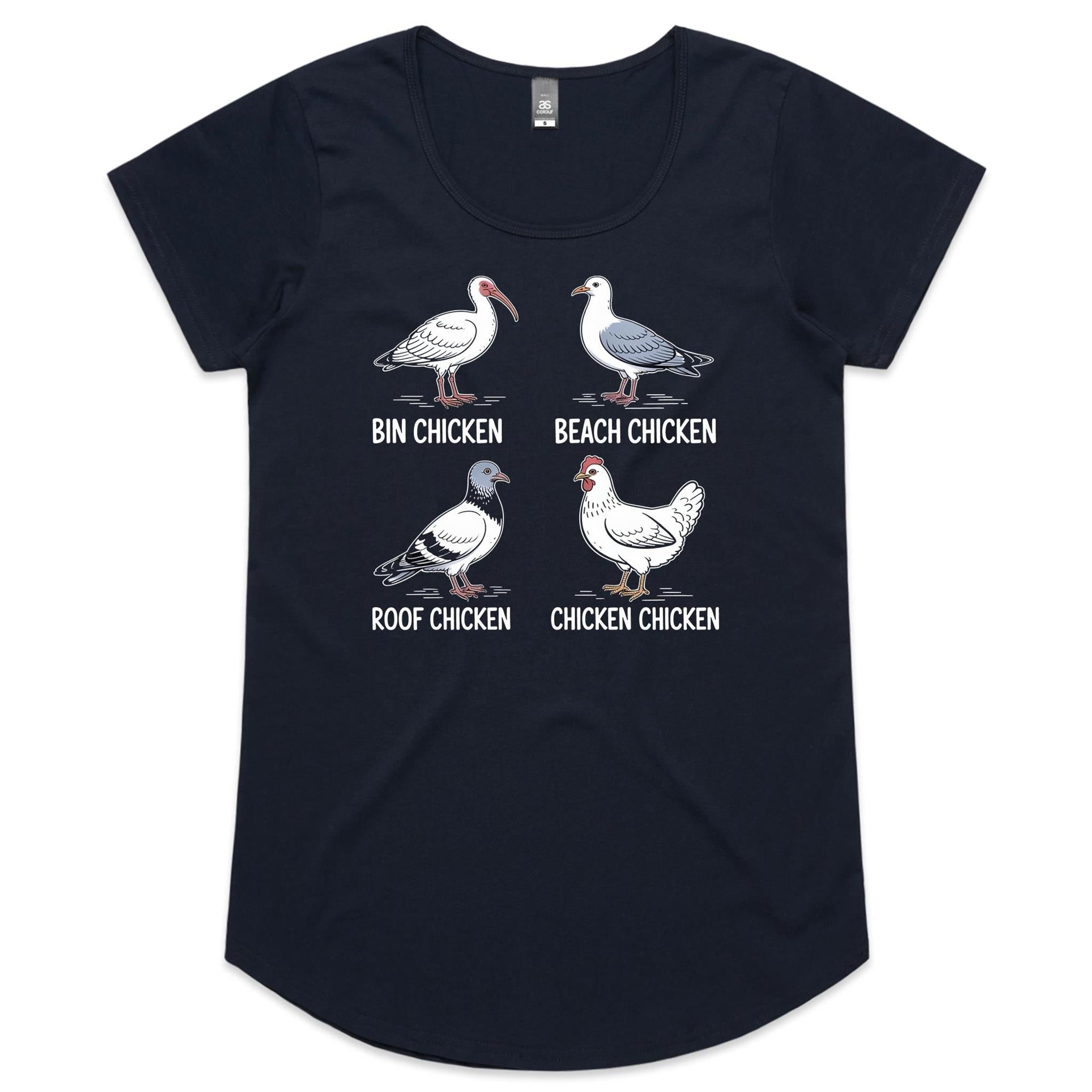 Bin Chicken Women's AS Colour Scoop Neck T-Shirt