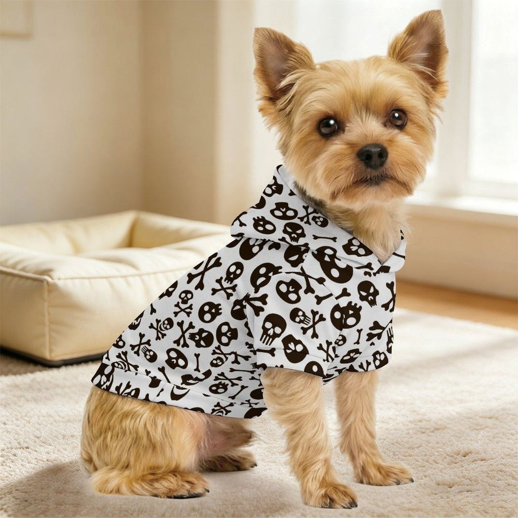 Skull And Crossbones Pet Hoodie (Small Size)