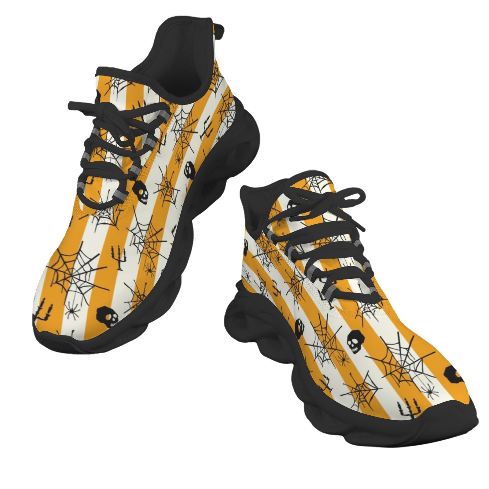 Halloween Stripes Men's Twisted Sole Sneakers
