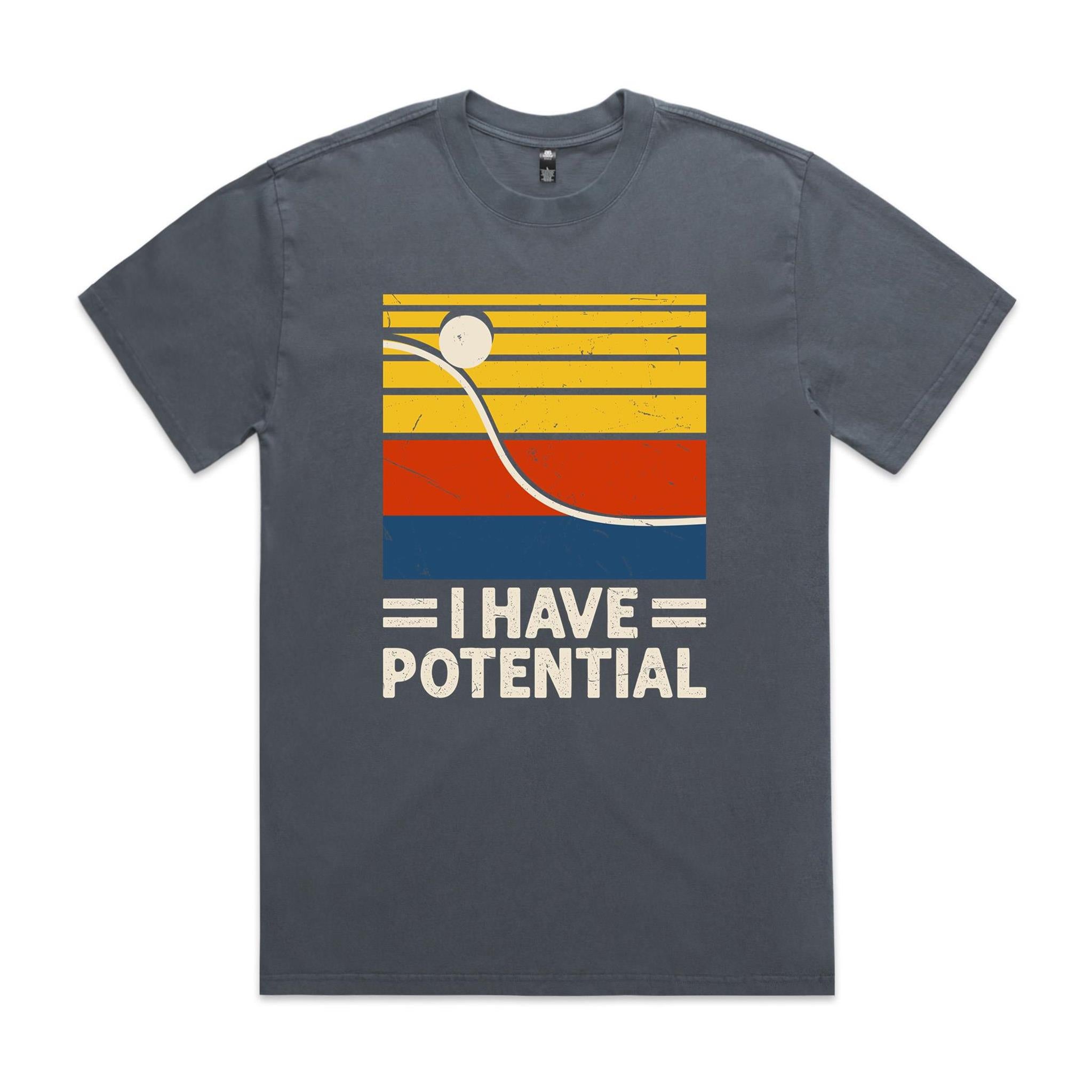 I Have Potential, Physics - AS Colour Heavy Faded Tee