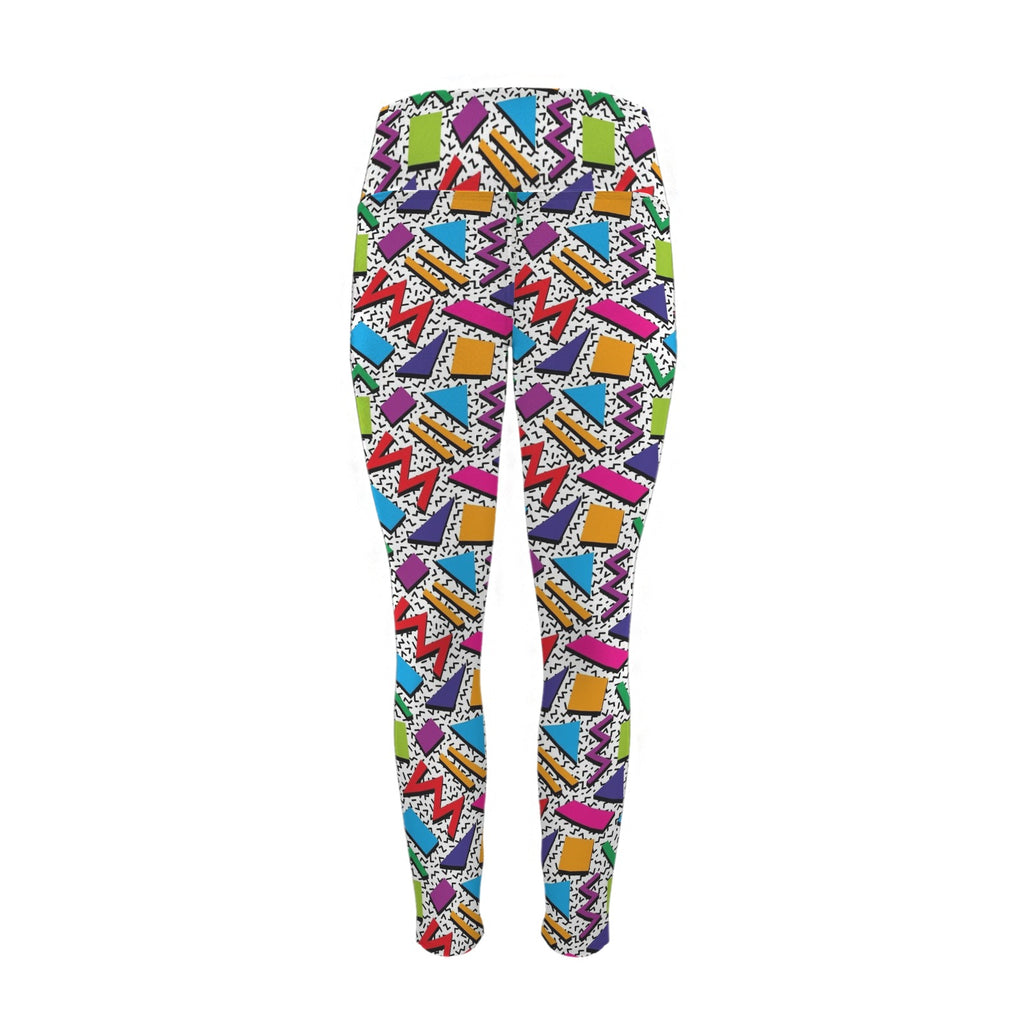 Graphic 80's Women's High Waist Pockets Yoga Leggings Women's High Waist Pockets Yoga Leggings Printed Offshore Retro