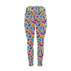 Graphic 80's Women's High Waist Pockets Yoga Leggings Women's High Waist Pockets Yoga Leggings Printed Offshore Retro