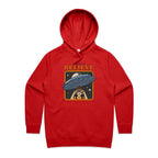 I Want To Believe, UFO - Womens Hoodie Red Womens 2XL Womens Hoodie Printed In Australia Sci Fi