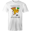 Pineapple Pizza - Mens T-Shirt White Mens T-shirt Food Printed In Australia