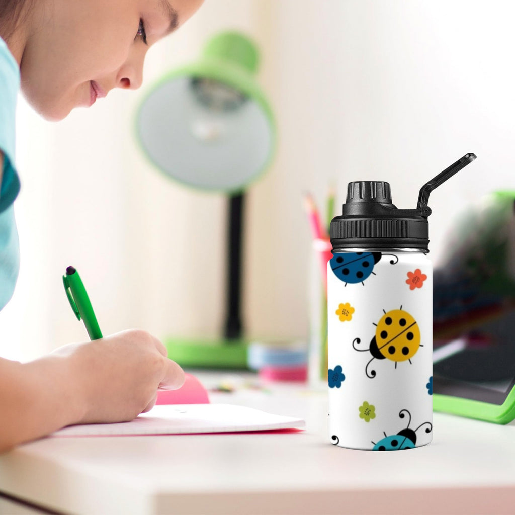 Ladybugs - Kids Water Bottle with Chug Lid (12 oz) Kids Water Bottle with Chug Lid animal Printed Offshore