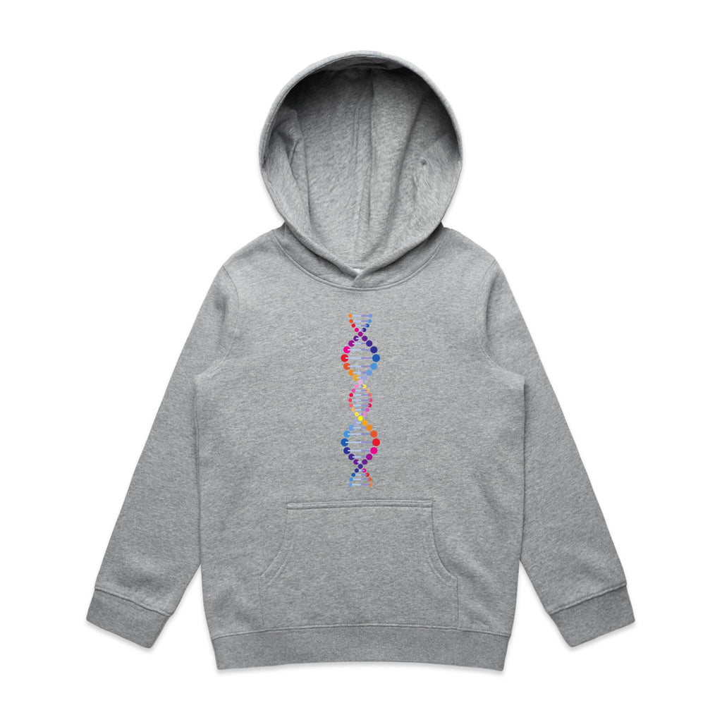 DNA - Kids Hoodie Grey Marle Kids Hoodie Printed In Australia