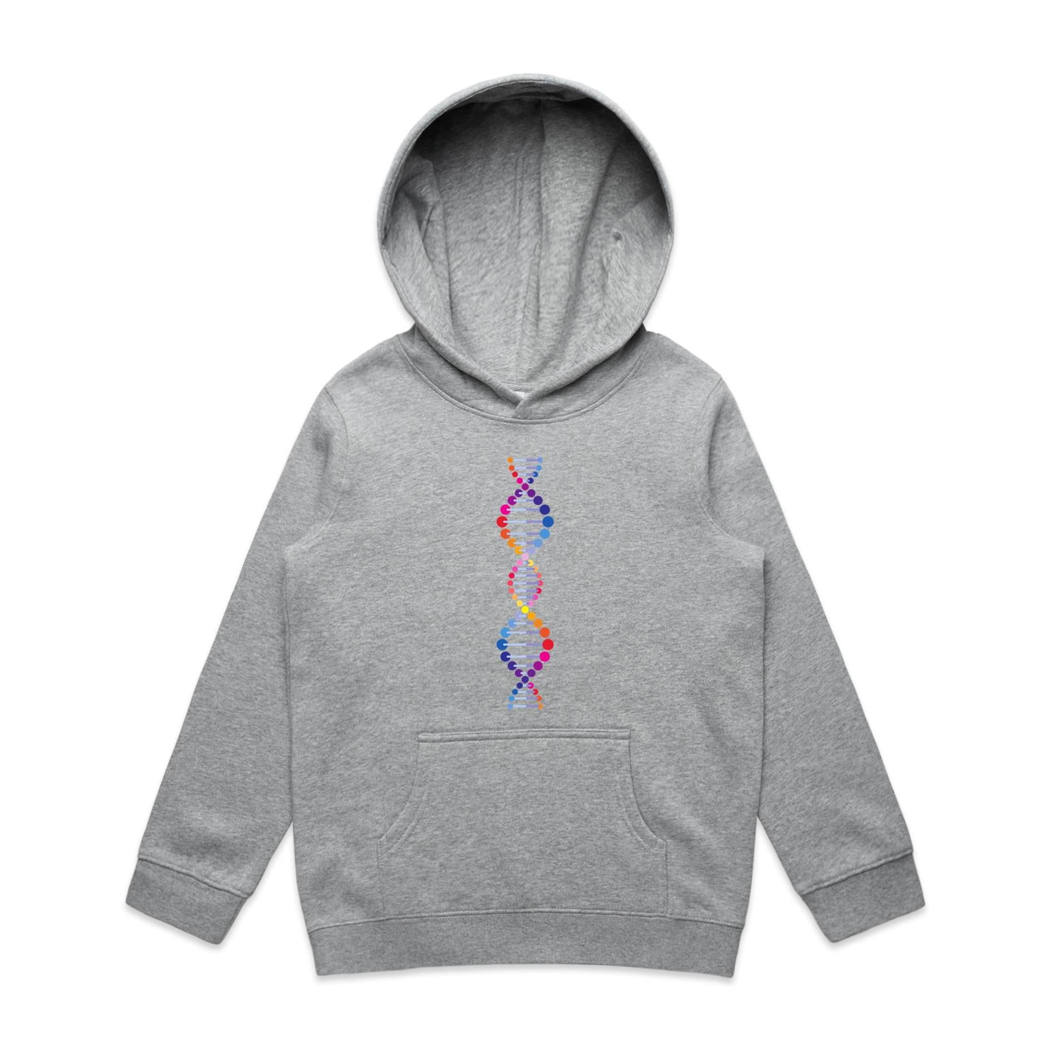 DNA - Kids Hoodie Grey Marle Kids Hoodie Printed In Australia