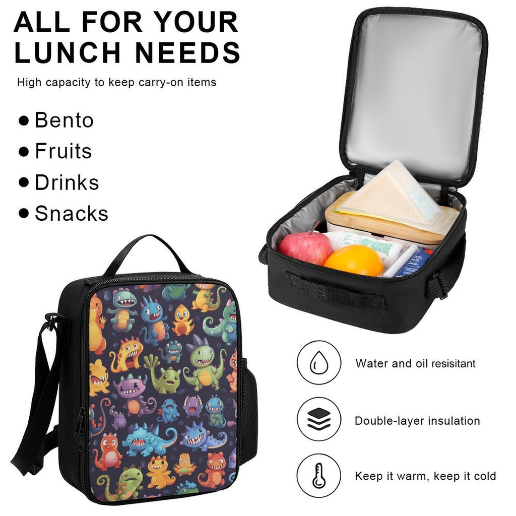 Cartoon Monsters - Three Piece Backpack Set