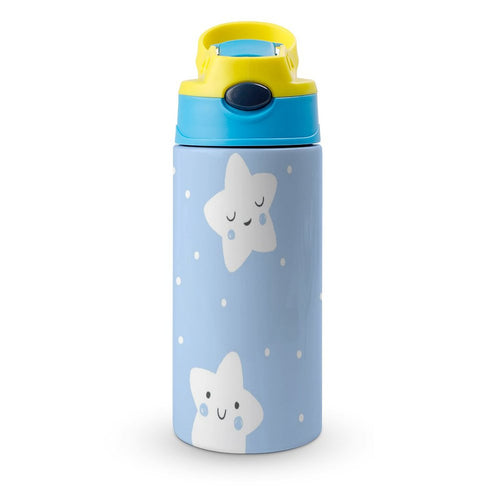 Blue stars - Little Kids Water Bottle blue 350ml Little Kids Water Bottle Printed Offshore Space