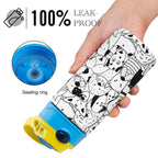 Dogs In Black And White - Little Kids Water Bottle Little Kids Water Bottle animal Printed Offshore