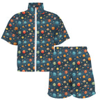 Galaxy Women's Windbreaker Short Set Women's Windbreaker Short Set Printed Offshore Space