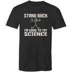 Stand Back, I'm Going To Try Science - Mens T-Shirt Black Mens T-shirt Printed In Australia Science