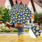 Rubber Ducks On Dark Kids Safe Round Corner Umbrella Kids Safe Round Corner Umbrella animal Printed Offshore