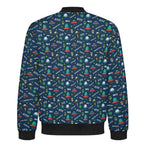 UFO's And Aliens Men's Casual Zip‑Up Bomber Jacket