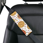 Round Pizzas On White Car Seat Belt Cover 7''x10'' (Pack of 2) Car Seat Belt Cover 7x10 (Pack of 2) Food Printed Offshore