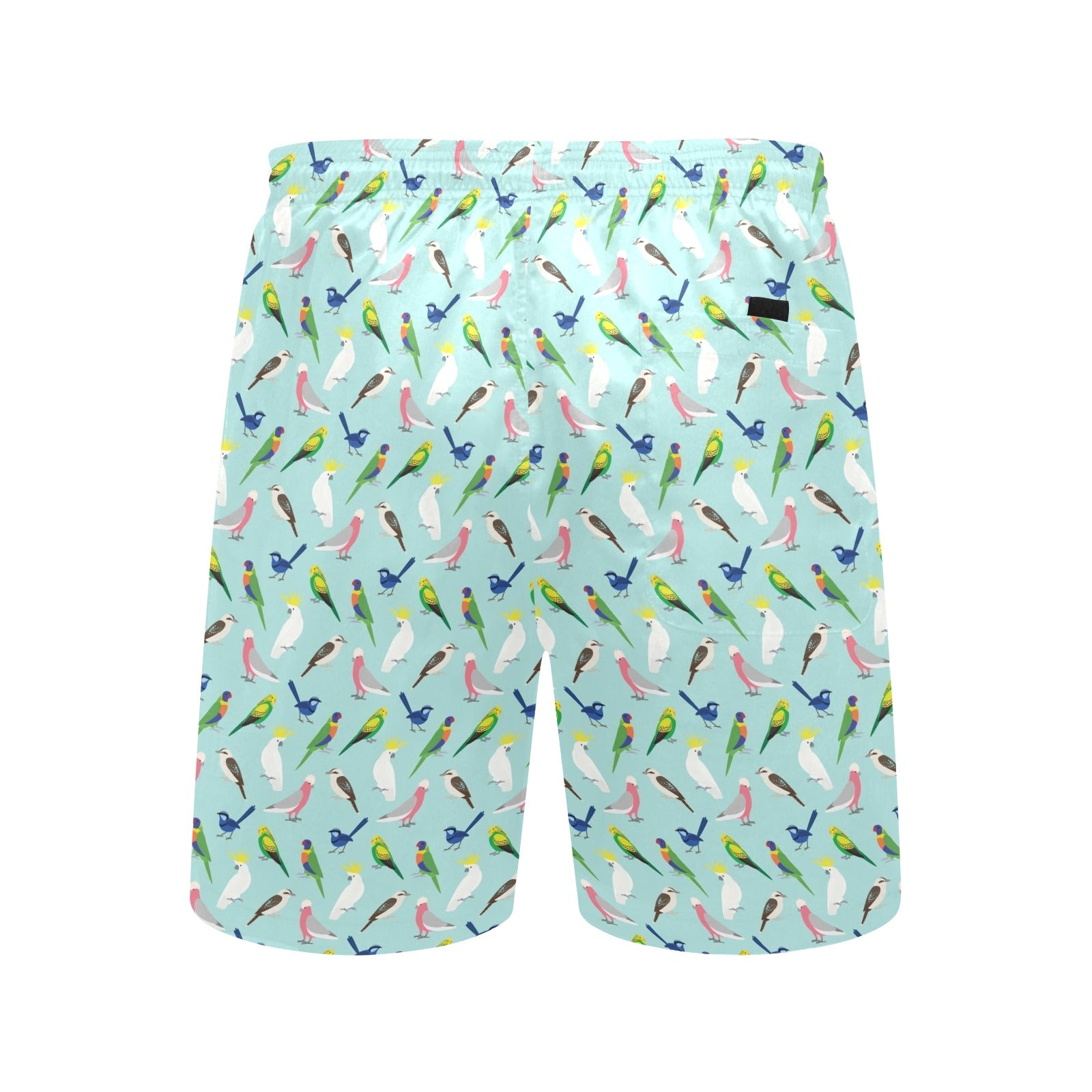 Australian Birds Men's Mid-Length Beach Shorts Men's Mid-Length Beach Shorts animal Birds Printed Offshore