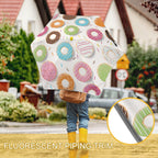 Doughnuts Kids Safe Round Corner Umbrella Kids Safe Round Corner Umbrella animal Food Printed Offshore