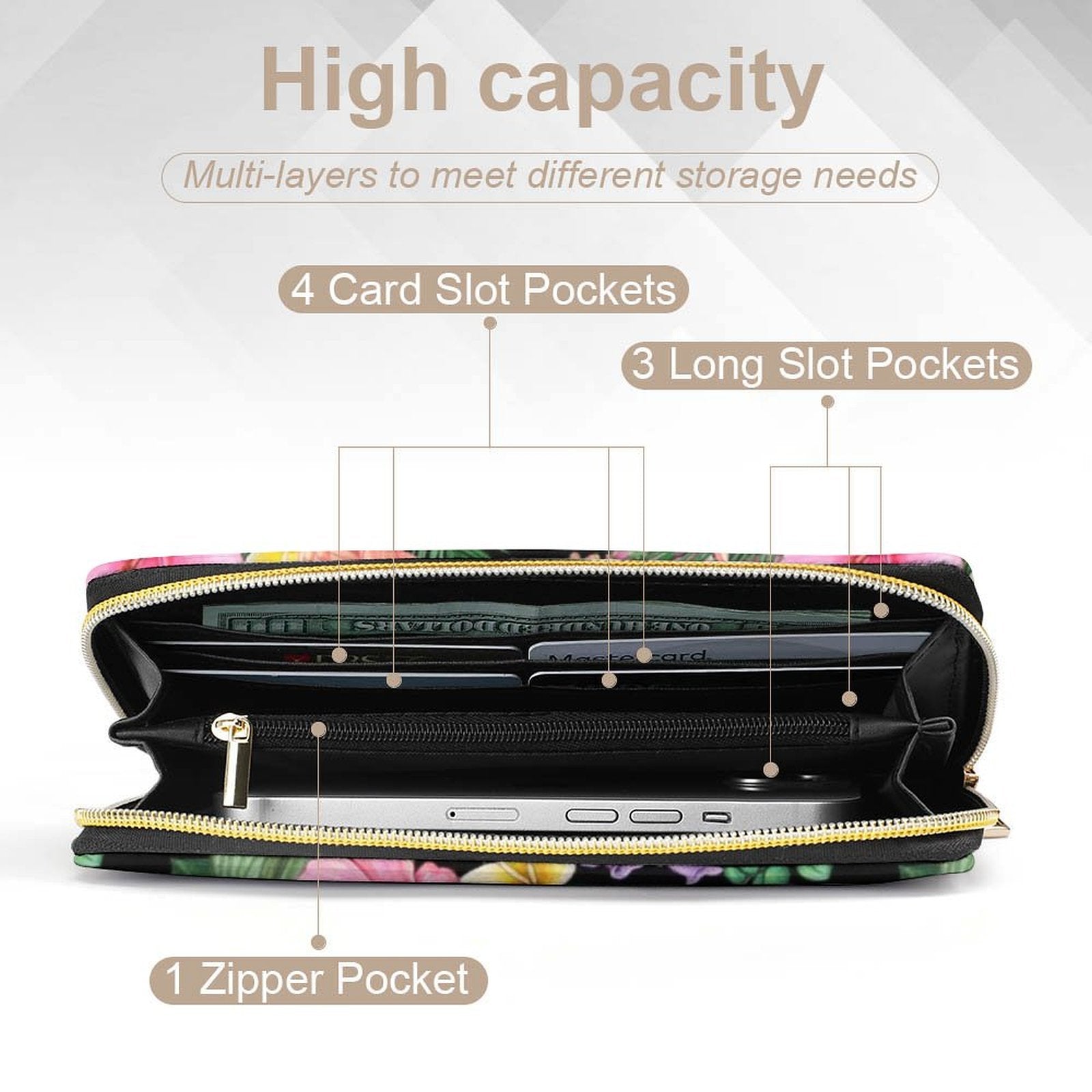 Flamingo Jungle -  PU Leather Wallet