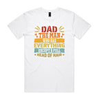 Dad, The Man Who Has Everything, Except A Full Head Of Hair - Mens T-shirt