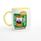 Personalised - Brewtiful, Espresso Yourself - White 11oz Ceramic Mug with Colour Inside Ceramic Yellow Personalised 11oz Mug Coffee customise Globally Fulfilled personalise