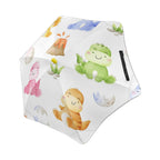 Hatching Dinosaurs Kids Safe Round Corner Umbrella One Size Kids Safe Round Corner Umbrella animal Printed Offshore