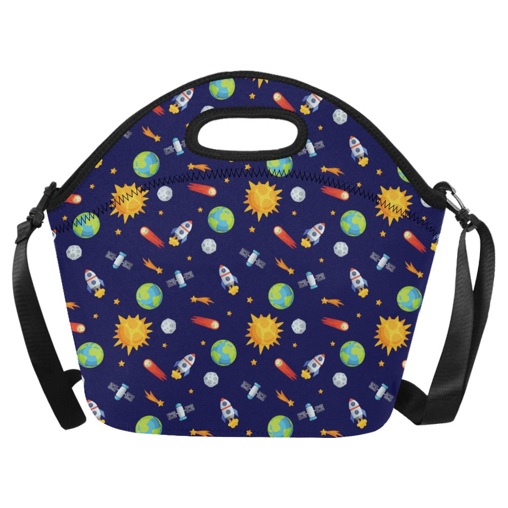 Busy Space - Neoprene Lunch Bag One Size Neoprene Lunch Bag Printed Offshore