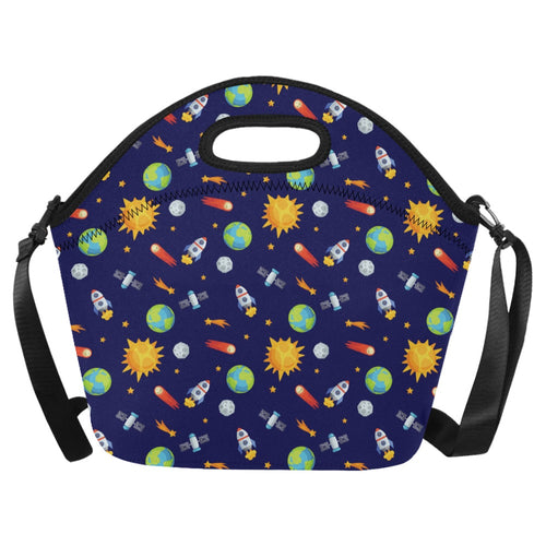 Busy Space - Neoprene Lunch Bag One Size Neoprene Lunch Bag Printed Offshore