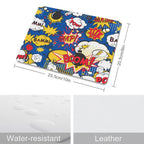Blue Comic Book Leather Mouse Pad Leather Mouse Pad comic Printed Offshore