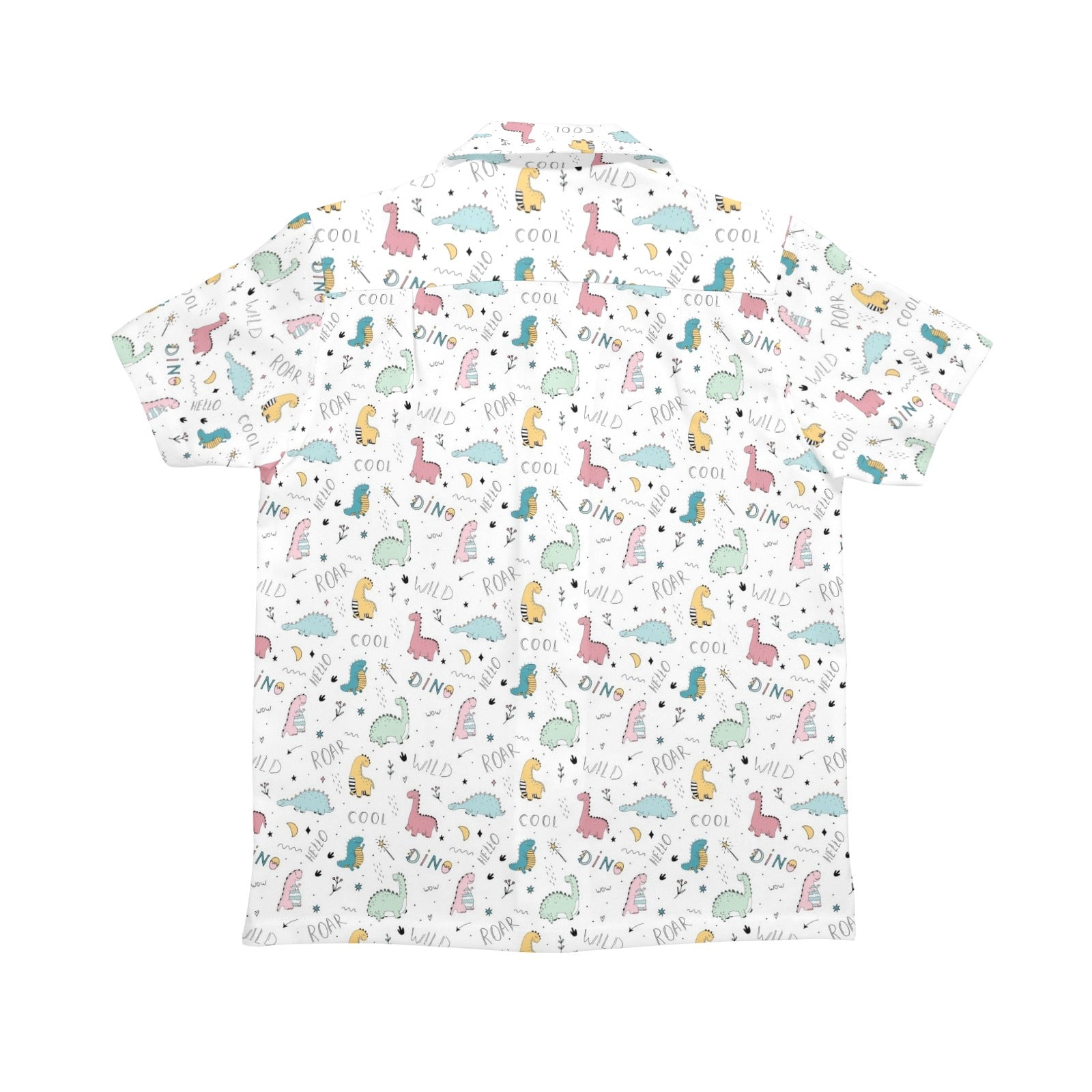 Quirky Dinosaurs Senior Kids Hawaiian Shirt