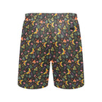 Dark Butterfly Men's Mid-Length Beach Shorts Men's Mid-Length Beach Shorts animal Printed Offshore