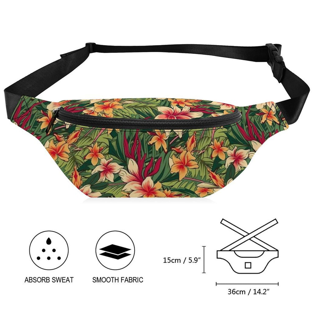 Vintage Hawaiian Flower - Bum Bag / Fanny Pack