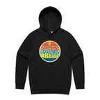 Better Days Ahead - Mens Hoodie Black Mens Hoodie Positivity Printed In Australia