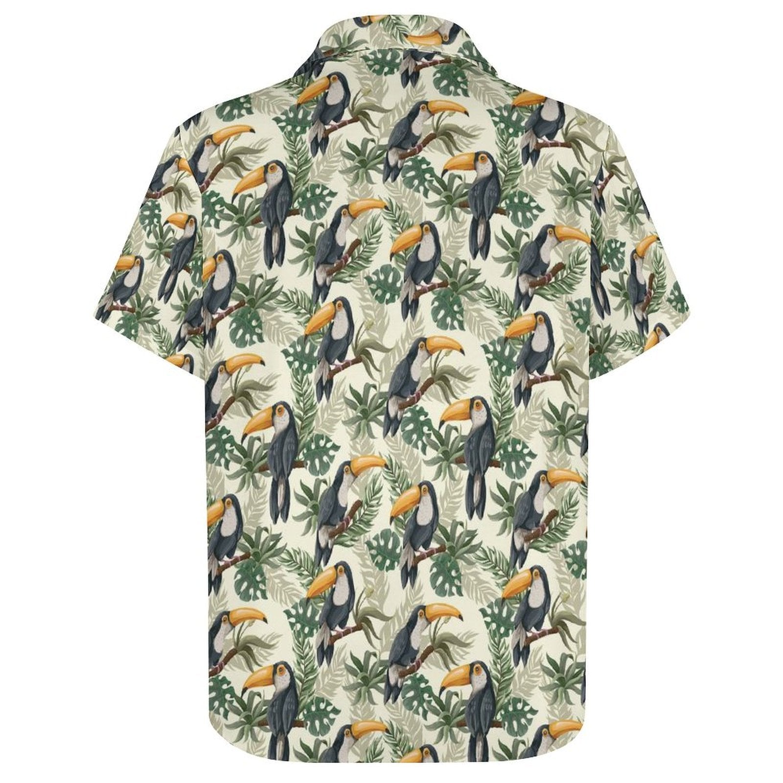 Jungle Toucan - Women's Short-Sleeve Button Up Shirt