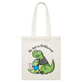 My Dad Is Roarsome, Dinosaur - Parcel Canvas Tote Bag Default Title Small Tote Bag animal Dad Printed In Australia