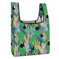 Jungle Toucans Collapsible Shopping Bag white One size Foldable Shopping Bag Printed Offshore
