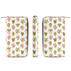Cactus Pots And Flowers - PU Leather Wallet