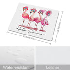Flamingo, Hello Summer Leather Mouse Pad Leather Mouse Pad animal Printed Offshore