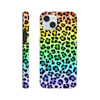 Rainbow Leopard Print - Apple iPhone Tough case iPhone 15 Plus iPhone Tough Case animal Globally Fulfilled