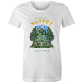 Be One With Nature, Skeletons - Womens T-shirt White Womens T-shirt Environment Printed In Australia