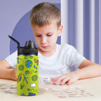 Go Green - Kids Water Bottle with Chug Lid (12 oz) Kids Water Bottle with Chug Lid Environment Printed Offshore