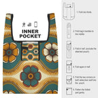 Retro Flowers - Collapsible Shopping Bag