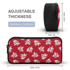 Red Retro Foliage Backpack, Lunch Bag & Pencil Case Set