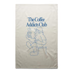 The Coffee Addicts Club - AS Colour Tea Towel Cream One Size Tea Towel Coffee Printed In Australia