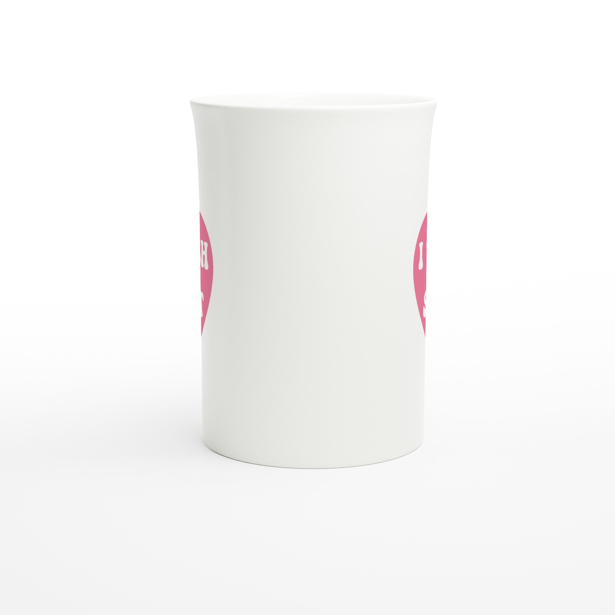 I Teach Sweet Hearts White 10oz Porcelain Slim Mug Porcelain Mug Globally Fulfilled Teacher