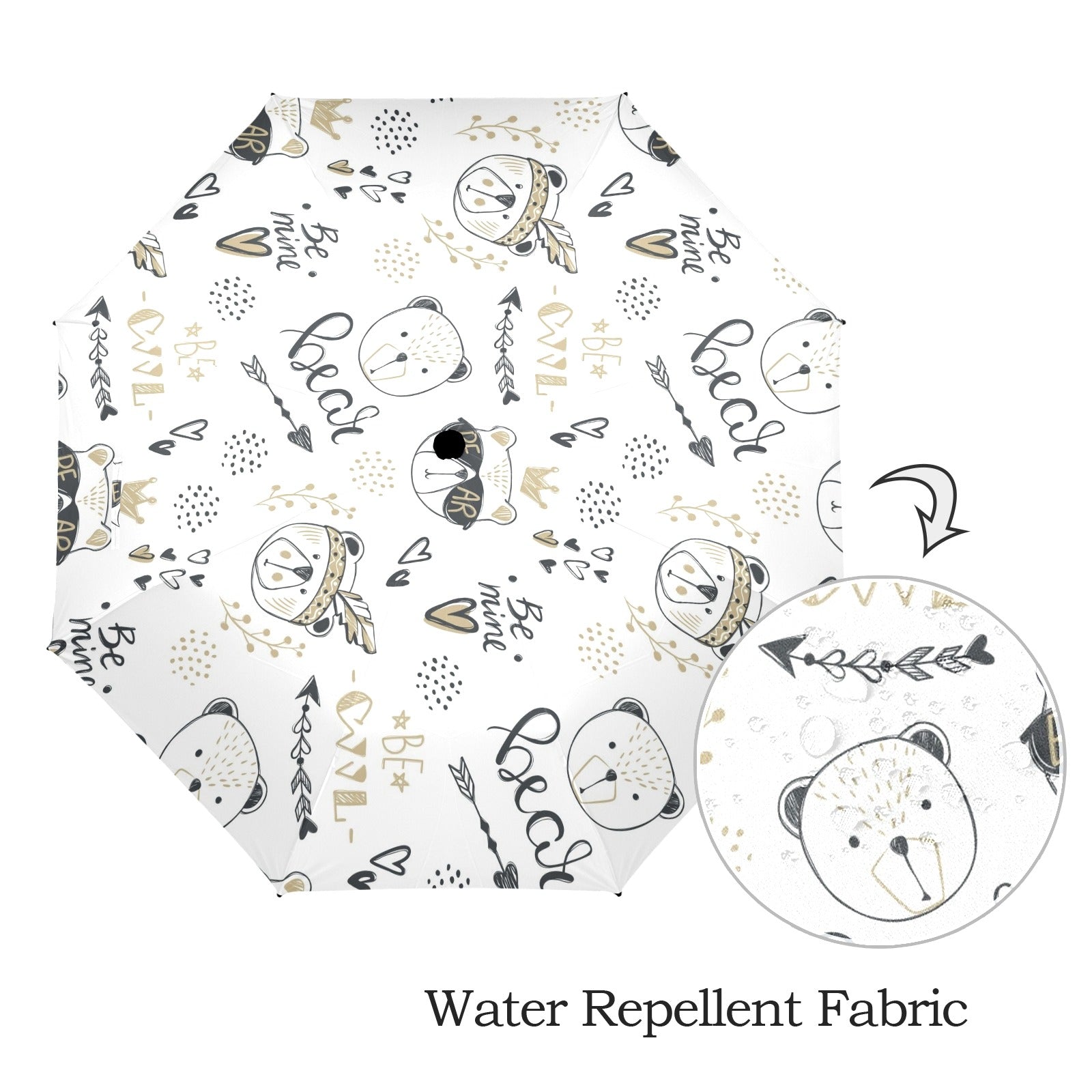 Bears - Semi-Automatic Foldable Umbrella (Model U12) Semi-Automatic Foldable Umbrella (U12)