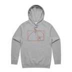 Fibonacci - Mens Hoodie Grey Marle Mens Hoodie Maths Printed In Australia Science
