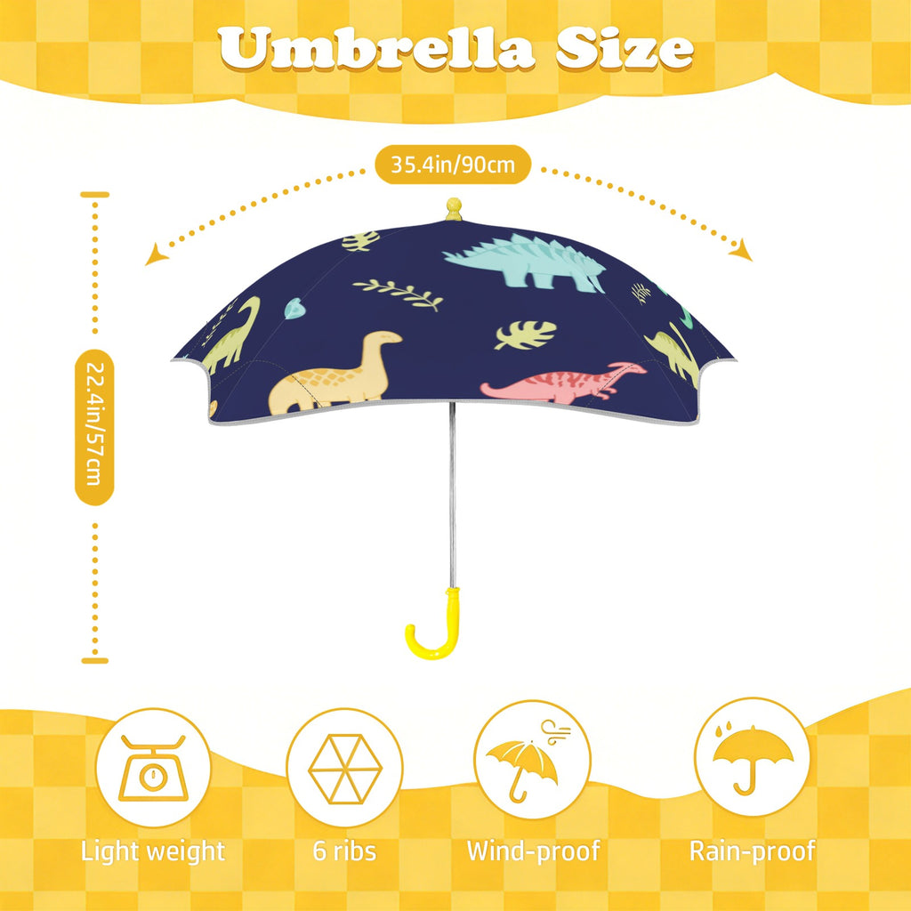 Dinosaurs Kids Safe Round Corner Umbrella Kids Safe Round Corner Umbrella animal Printed Offshore