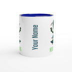 Personalised - Hello Humans - White 11oz Ceramic Mug with Colour Inside Personalised 11oz Mug customise Globally Fulfilled personalise Sci Fi