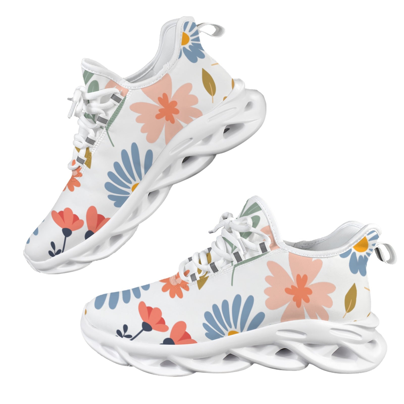 Boho Flowers Women's Twisted Sole Sneakers